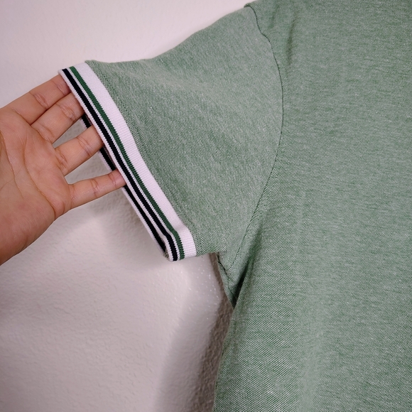 Porto Sur Mens Collared Classic Green Polo Shirt Sz M Cotton Blend - Picture 5 of 10